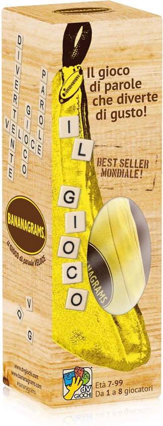 Bananagrams Kruiswoordspel - Snel Woordspel voor 2-8 Spelers - Nederlands
