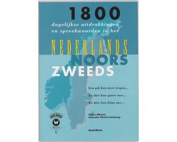 Omslag van 1800 dagelijkse uitdrukkingen en spreekwoorden in het Nederlands, Noors en Zweeds en dare kan fraga mer...