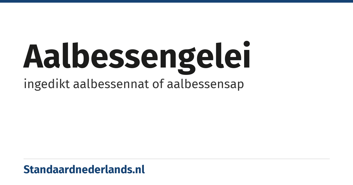 aalbessengelei: ingedikt aalbessennat of aalbessensap