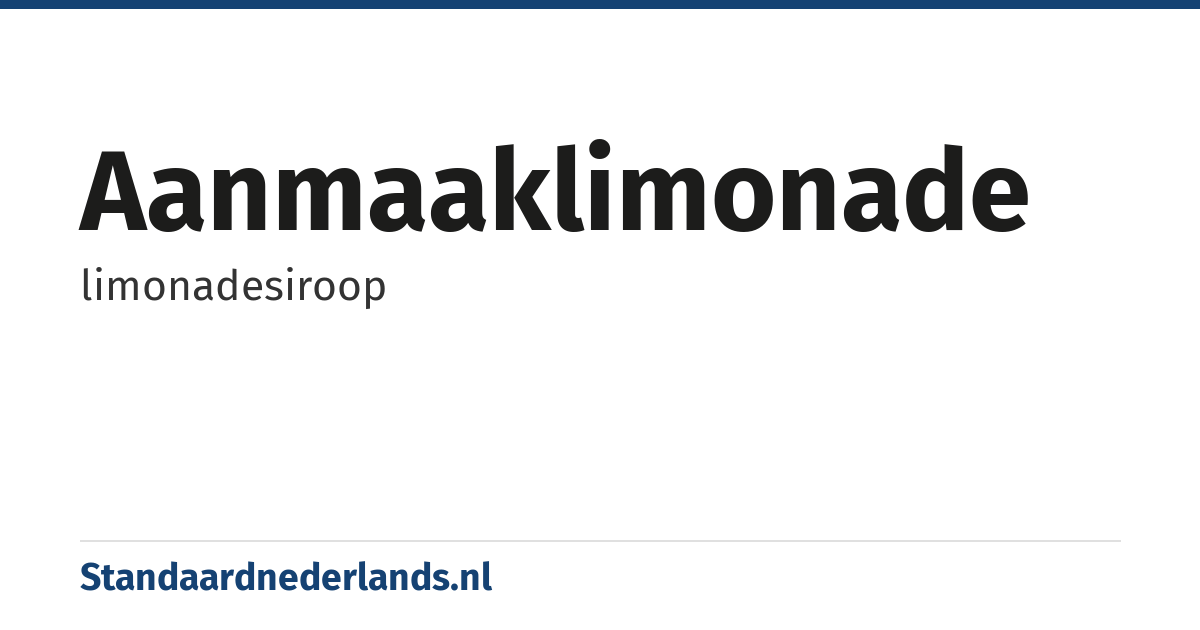 aanmaaklimonade: limonadesiroop