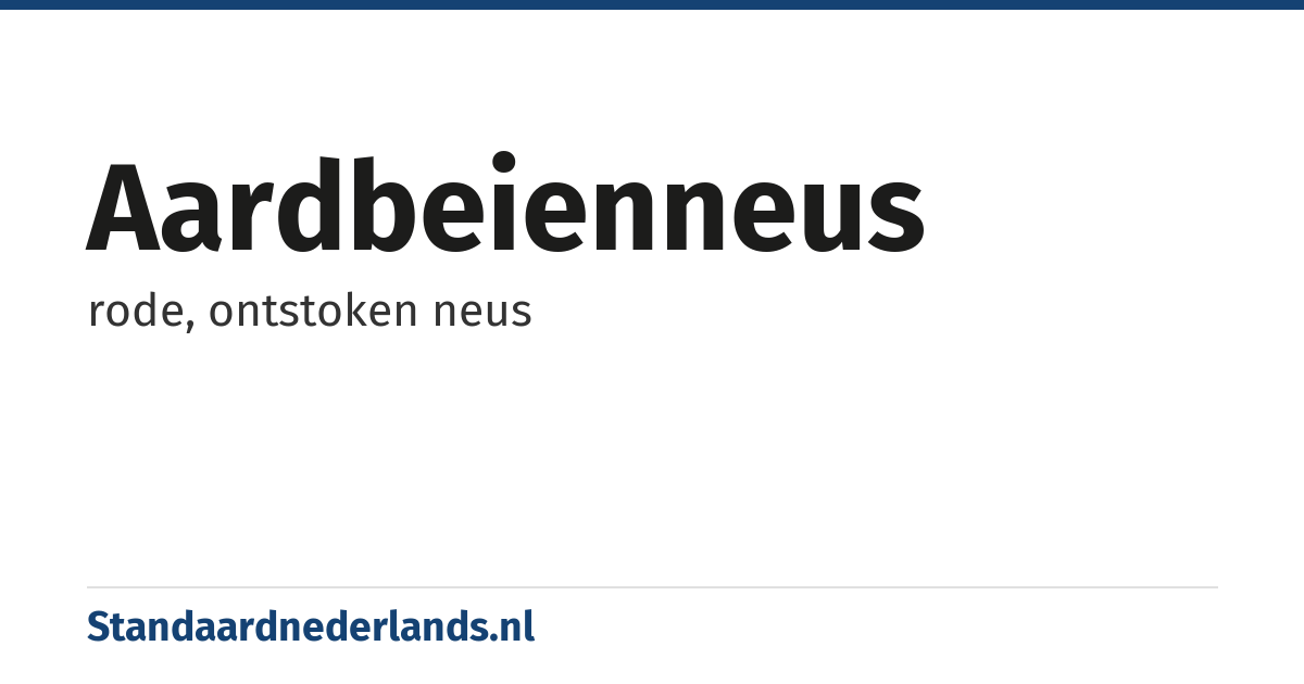 aardbeienneus: rode, ontstoken neus