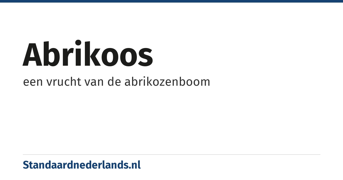 abrikoos: een vrucht van de abrikozenboom