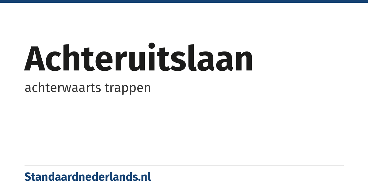 achteruitslaan: achterwaarts trappen