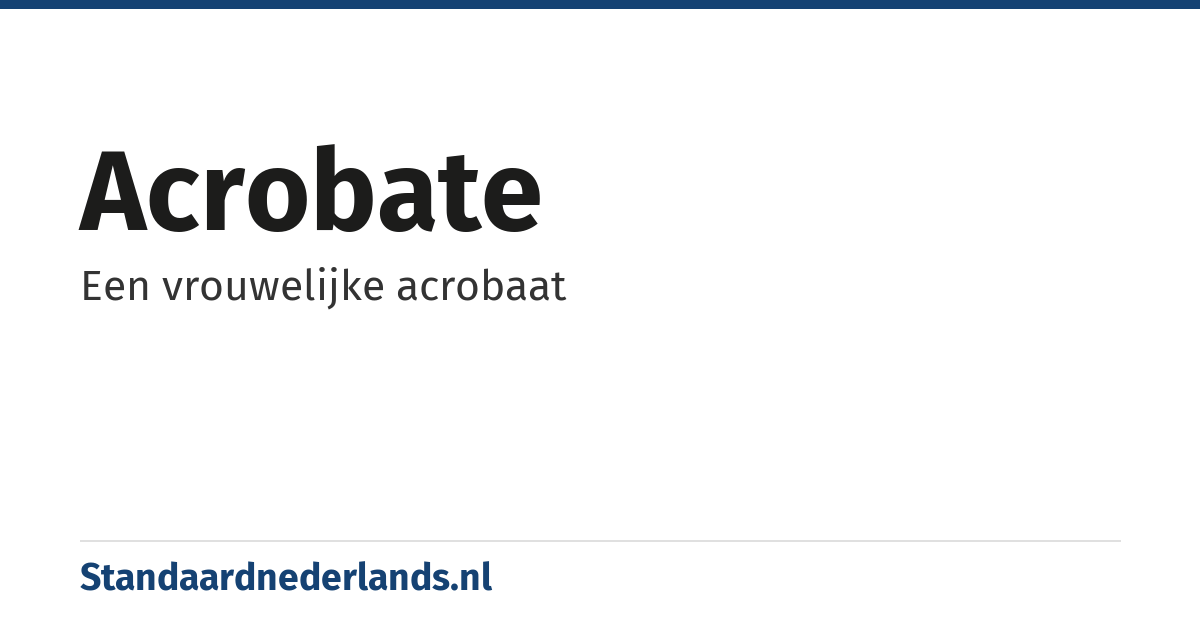 acrobate: Een vrouwelijke acrobaat