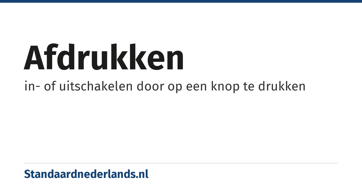 afdrukken: in- of uitschakelen door op een knop te drukken