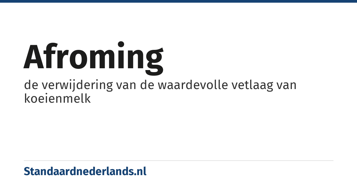 afroming: de verwijdering van de waardevolle vetlaag van koeienmelk