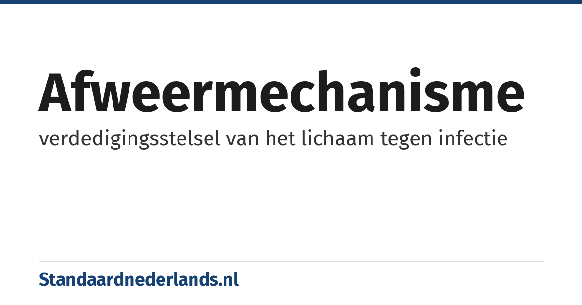 afweermechanisme: verdedigingsstelsel van het lichaam tegen infectie