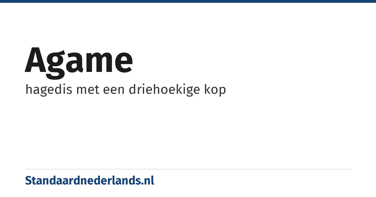agame: hagedis met een driehoekige kop