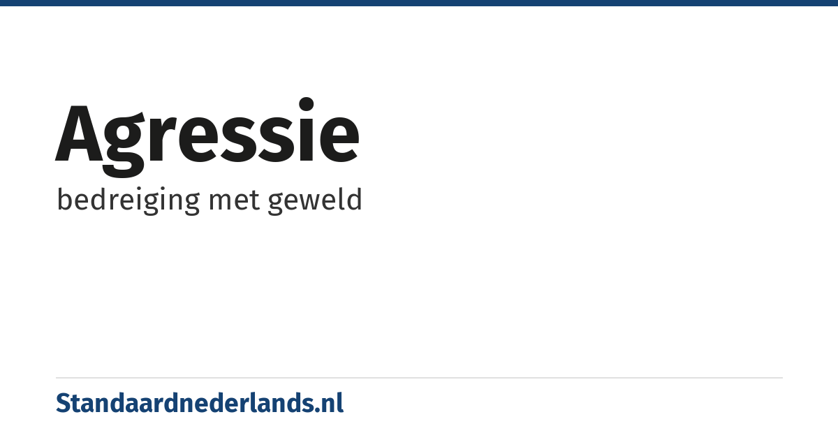 agressie: bedreiging met geweld