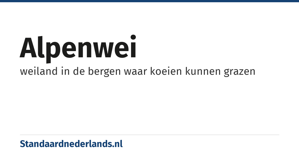 alpenwei: weiland in de bergen waar koeien kunnen grazen
