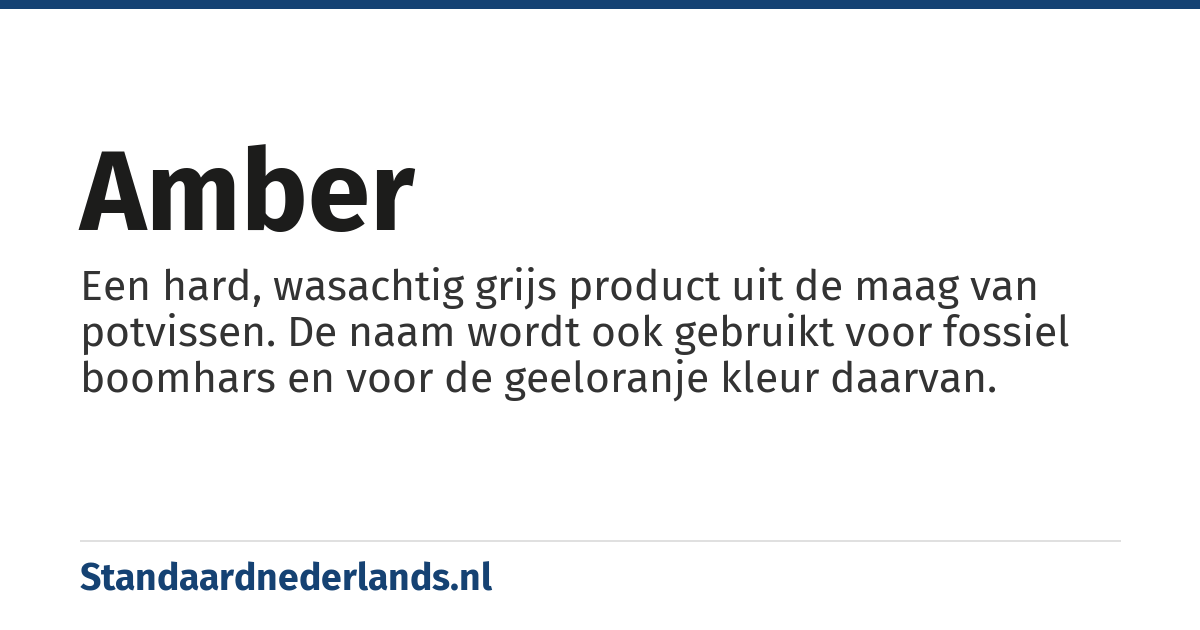amber: een hard wasachtig grijs product gevonden in de maag van potvissen dat bestaat uit verteerde rugschilden van reuzeninktvissen (het hoofdvoedsel van de potvis).