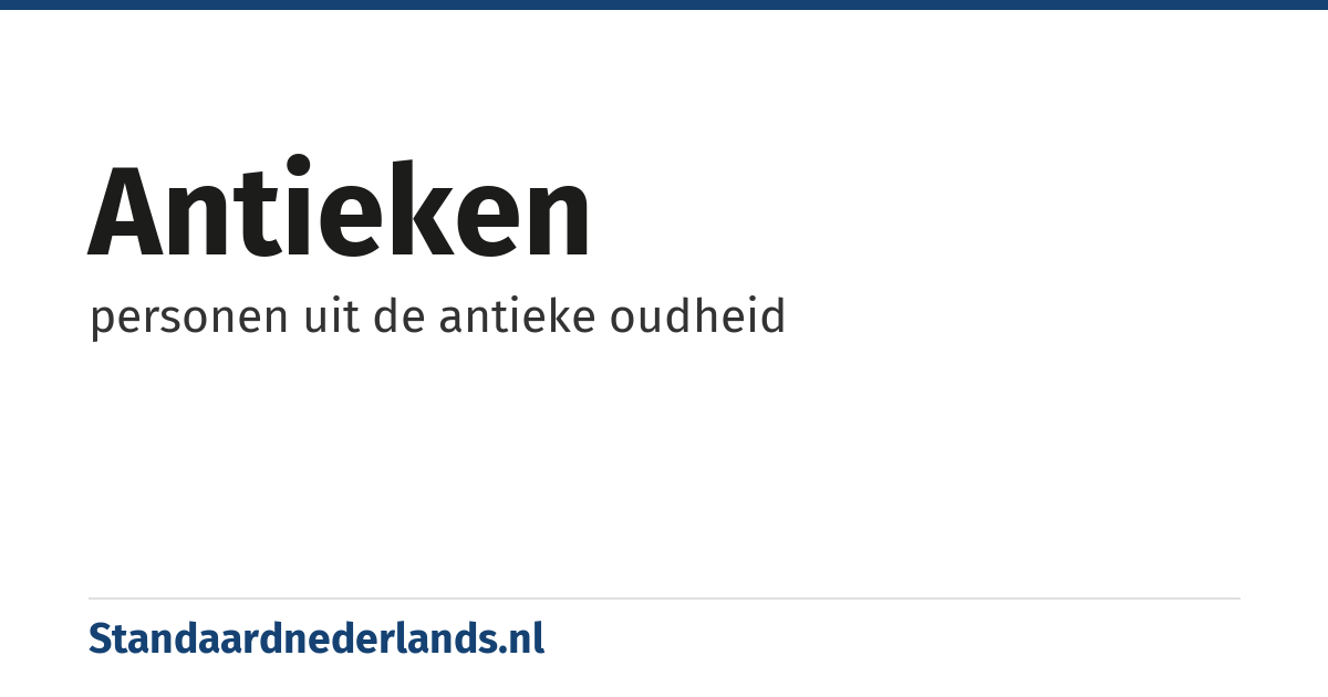 antieken: personen uit de antieke oudheid