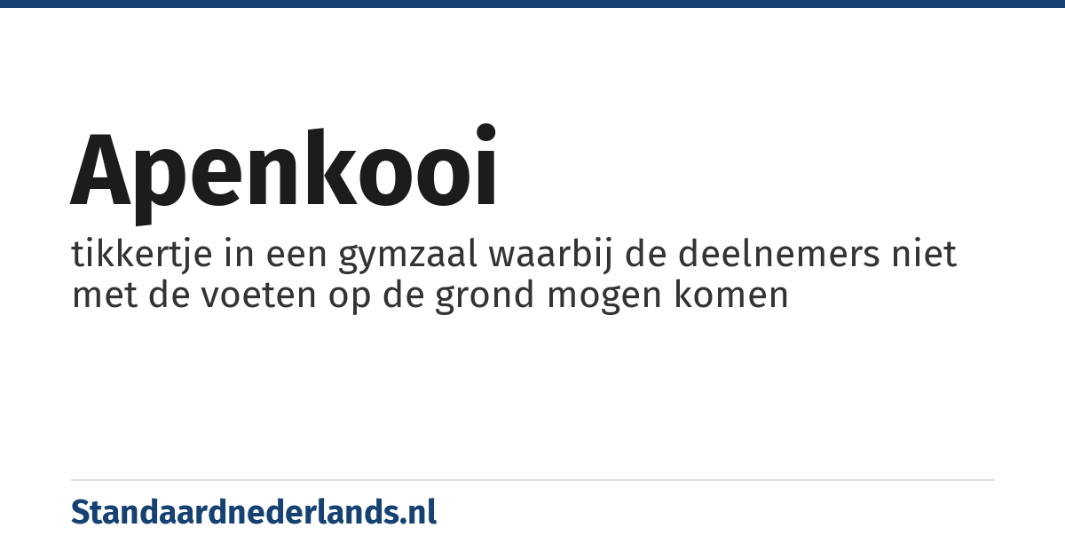 apenkooi: tikkertje in een gymzaal waarbij de deelnemers niet met de voeten op de grond mogen komen