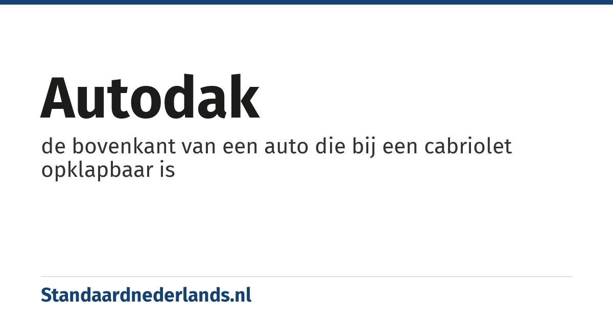 autodak: de bovenkant van een auto die bij een cabriolet opklapbaar is