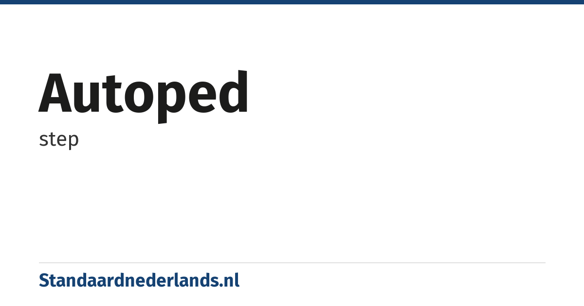 autoped: step