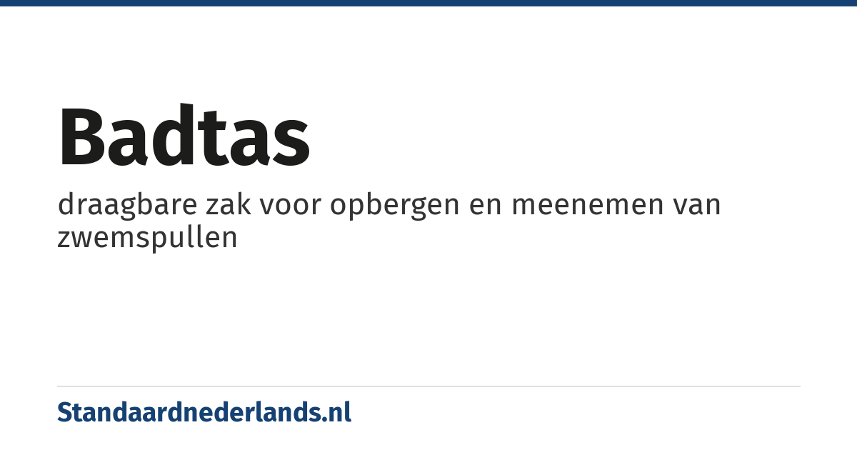 badtas: draagbare zak voor opbergen en meenemen van zwemspullen