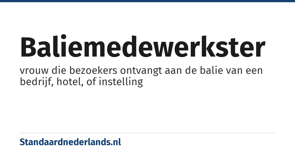 baliemedewerkster: vrouw die bezoekers ontvangt aan de balie van een bedrijf, hotel, of instelling