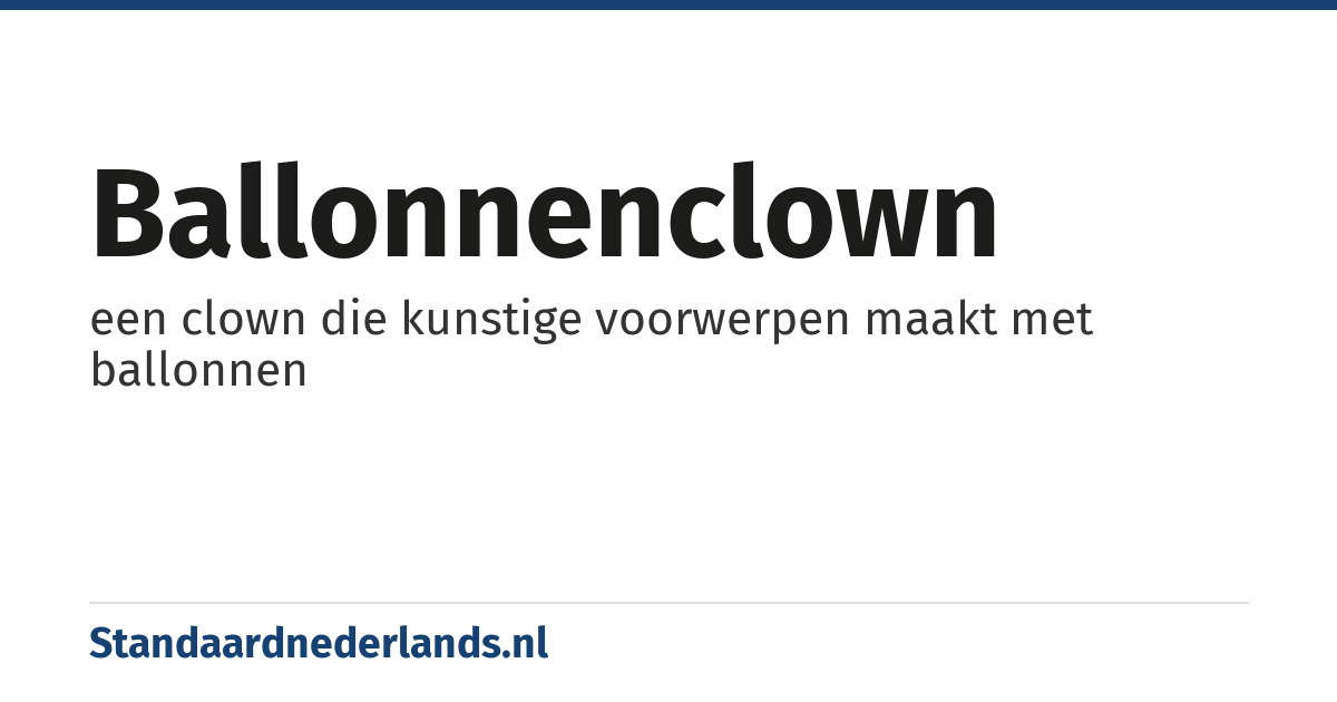 ballonnenclown: een clown die kunstige voorwerpen maakt met ballonnen