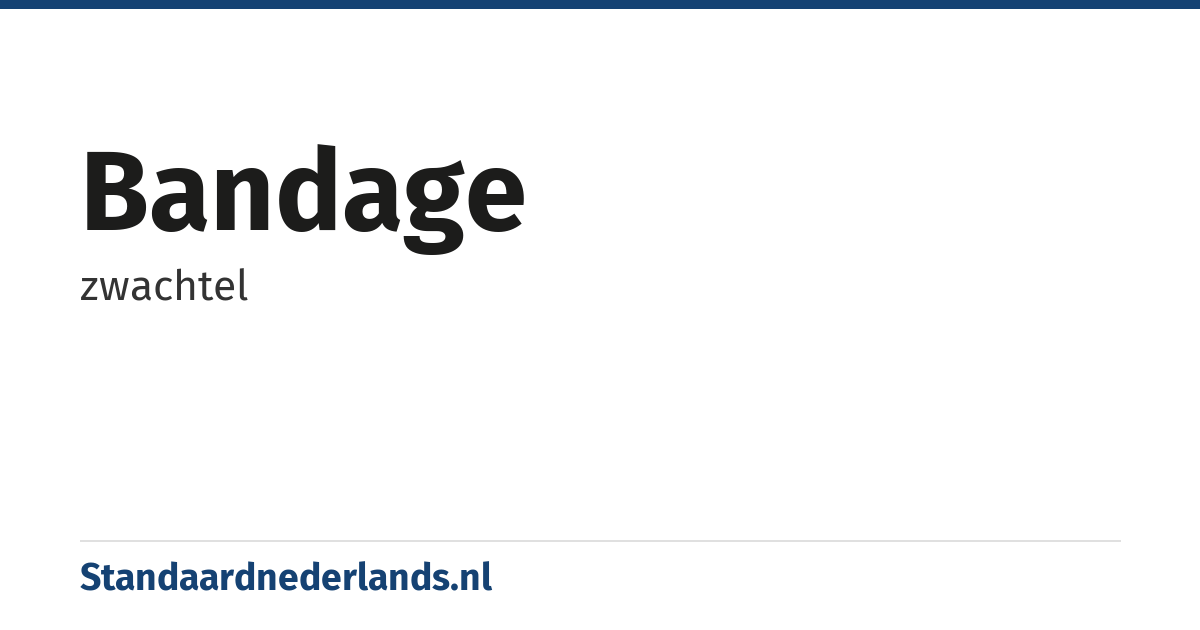 bandage: zwachtel