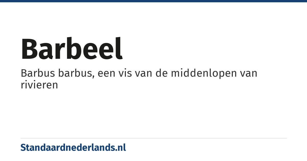 barbeel: Barbus barbus, een vis van de middenlopen van rivieren