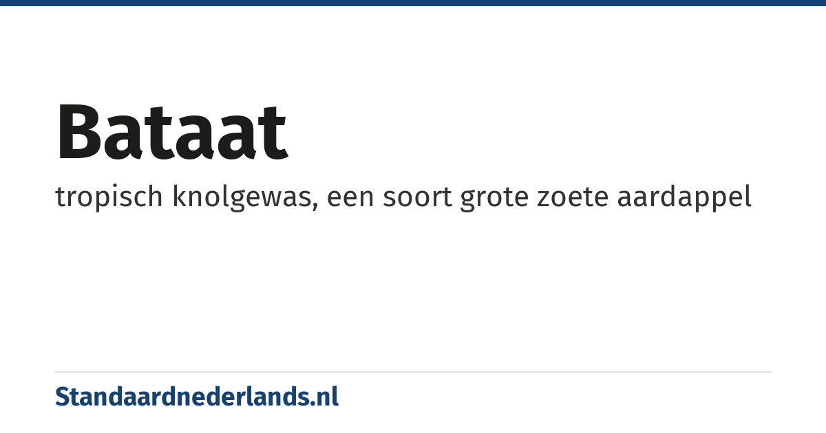 bataat: tropisch knolgewas, een soort grote zoete aardappel