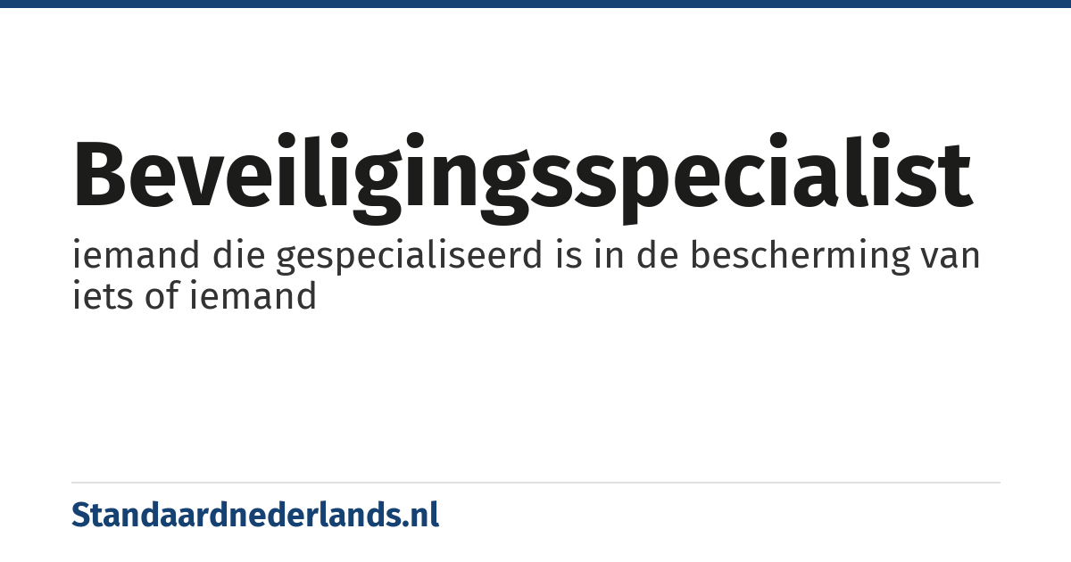 beveiligingsspecialist: iemand die gespecialiseerd is in de bescherming van iets of iemand