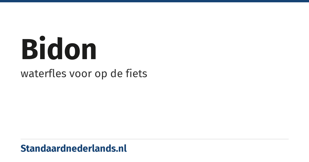 bidon: waterfles voor op de fiets