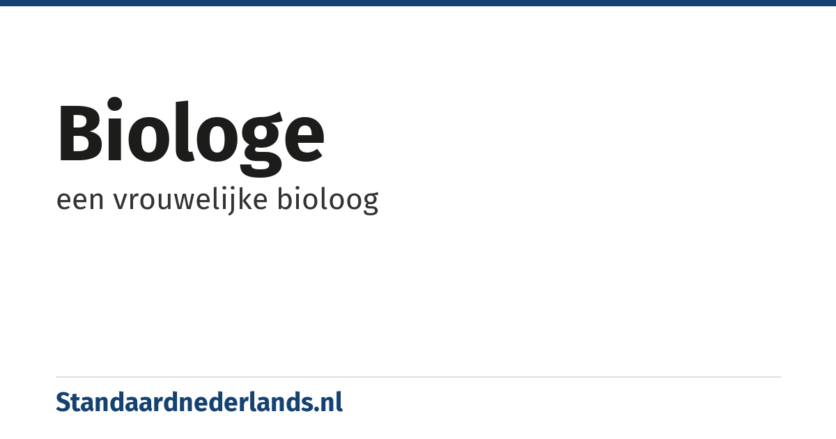 biologe: een vrouwelijke bioloog