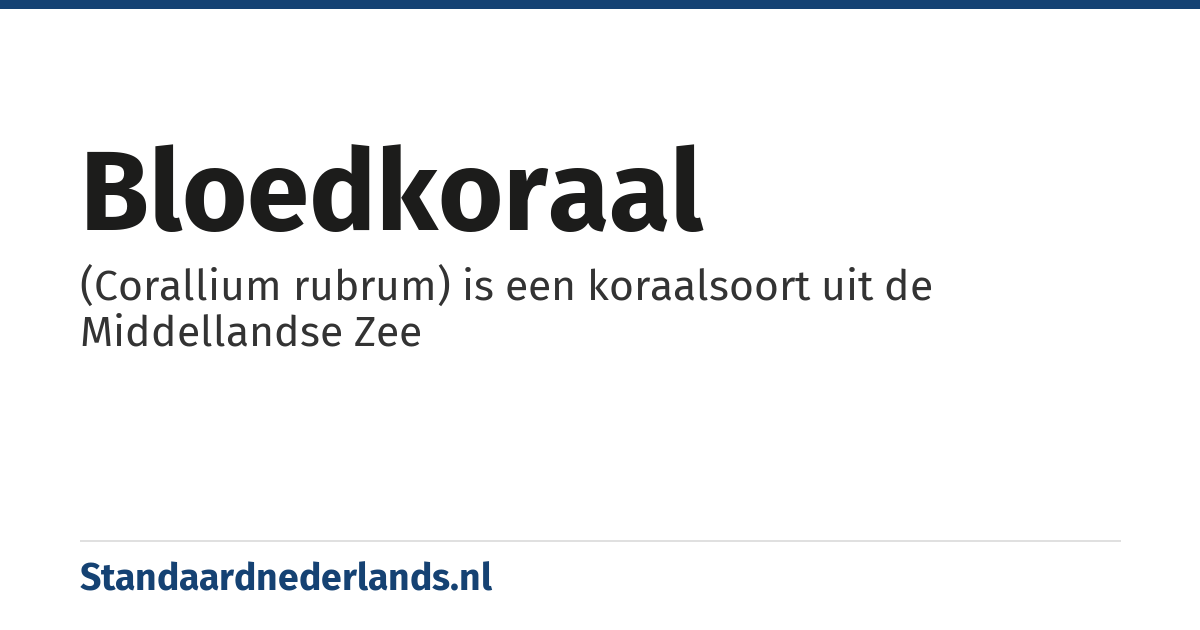 bloedkoraal: (Corallium rubrum) is een koraalsoort uit de Middellandse Zee