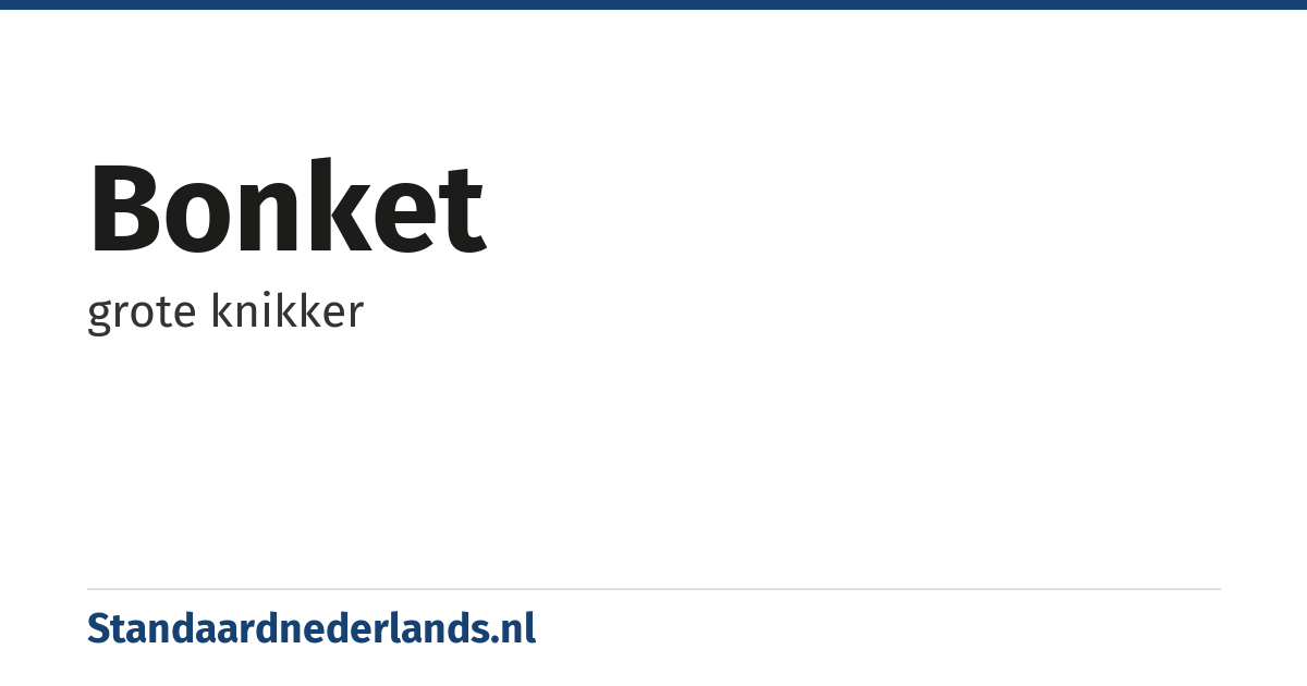 bonket: grote knikker
