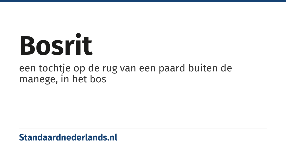 bosrit: een tochtje op de rug van een paard buiten de manege, in het bos