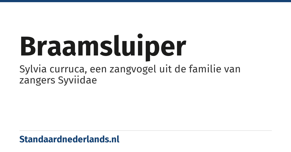 braamsluiper: Sylvia curruca, een zangvogel uit de familie van zangers Syviidae
