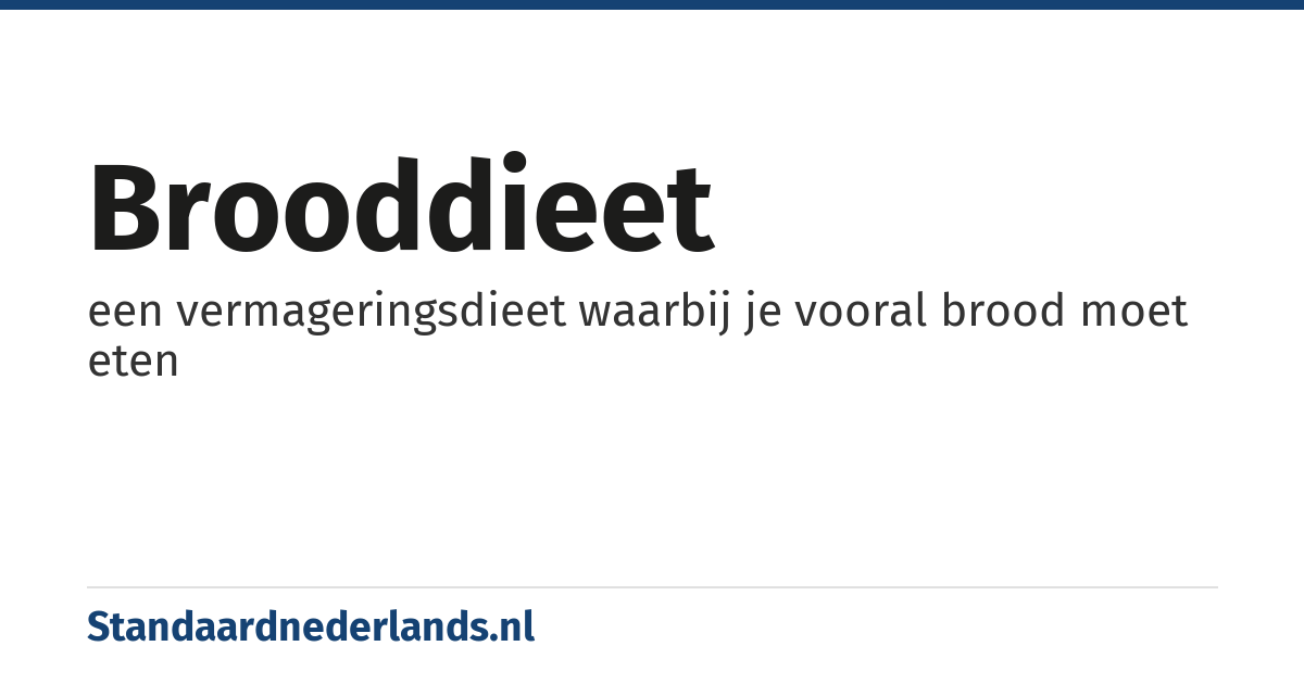 brooddieet: een vermageringsdieet waarbij je vooral brood moet eten