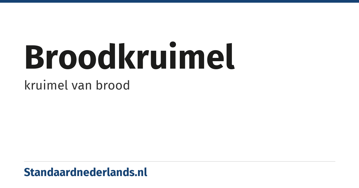 broodkruimel: kruimel van brood