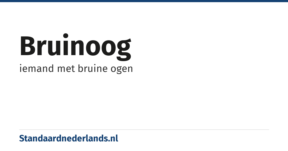 bruinoog: iemand met bruine ogen