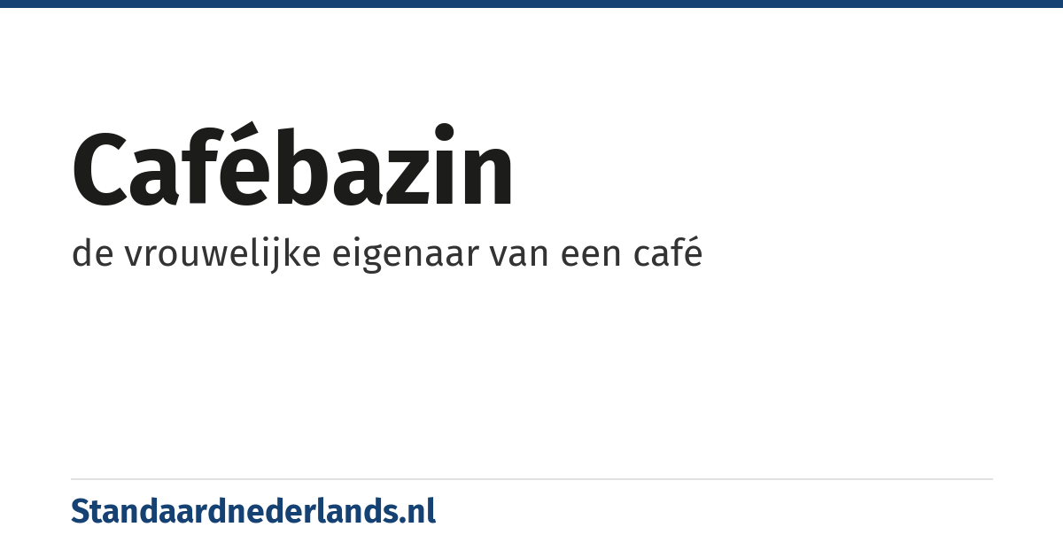 cafébazin: de vrouwelijke eigenaar van een café