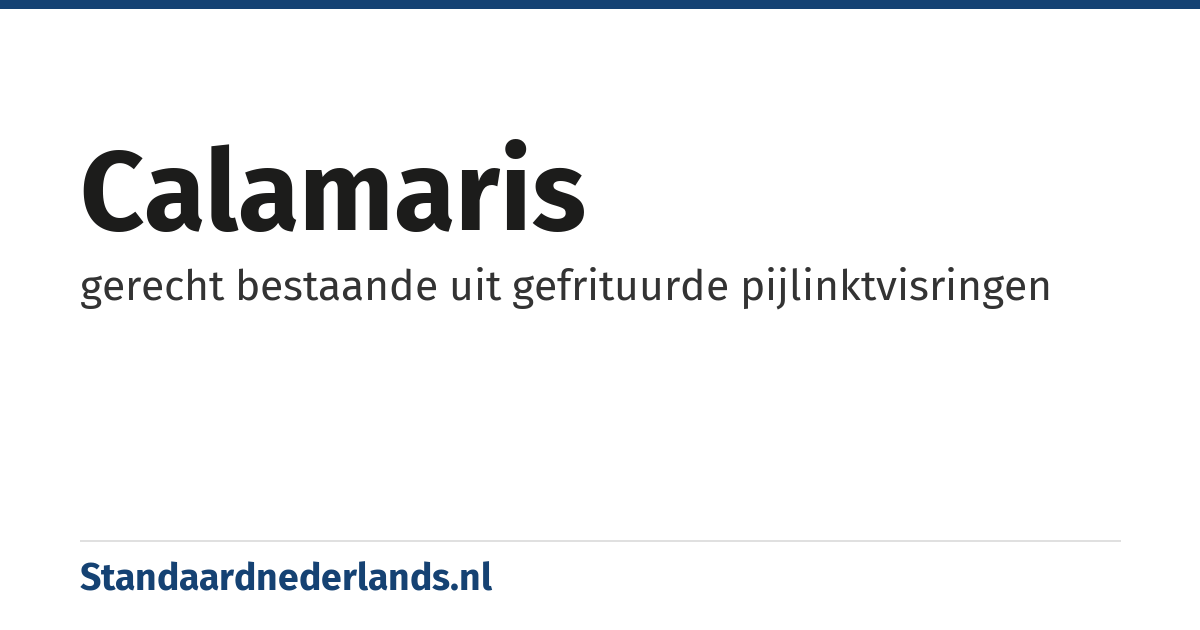 calamaris: gerecht bestaande uit gefrituurde pijlinktvisringen