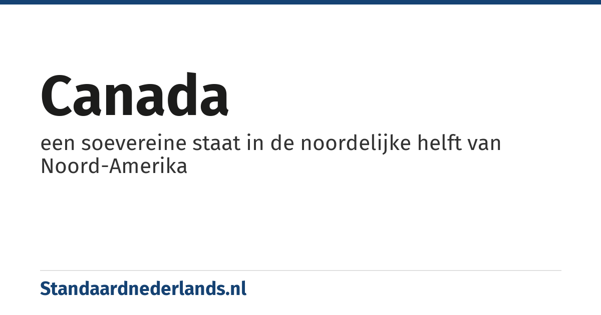 Canada: een soevereine staat in de noordelijke helft van Noord-Amerika