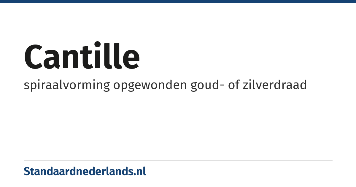 cantille: spiraalvorming opgewonden goud- of zilverdraad