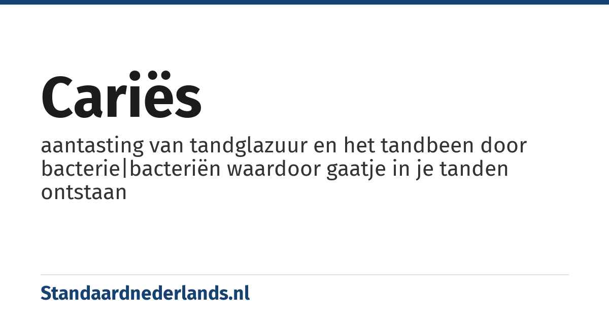 cariës: aantasting van tandglazuur en het tandbeen door bacterie|bacteriën waardoor gaatje in je tanden ontstaan