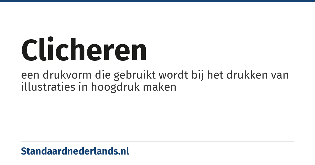 clicheren: een drukvorm die gebruikt wordt bij het drukken van illustraties in hoogdruk maken