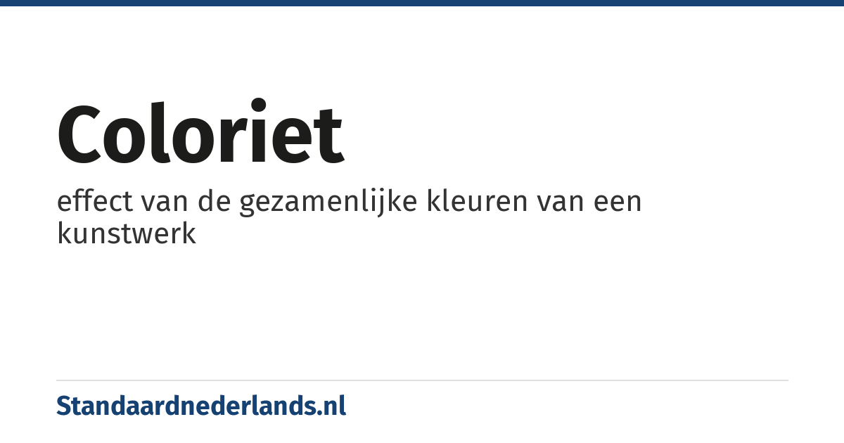 coloriet: effect van de gezamenlijke kleuren van een kunstwerk