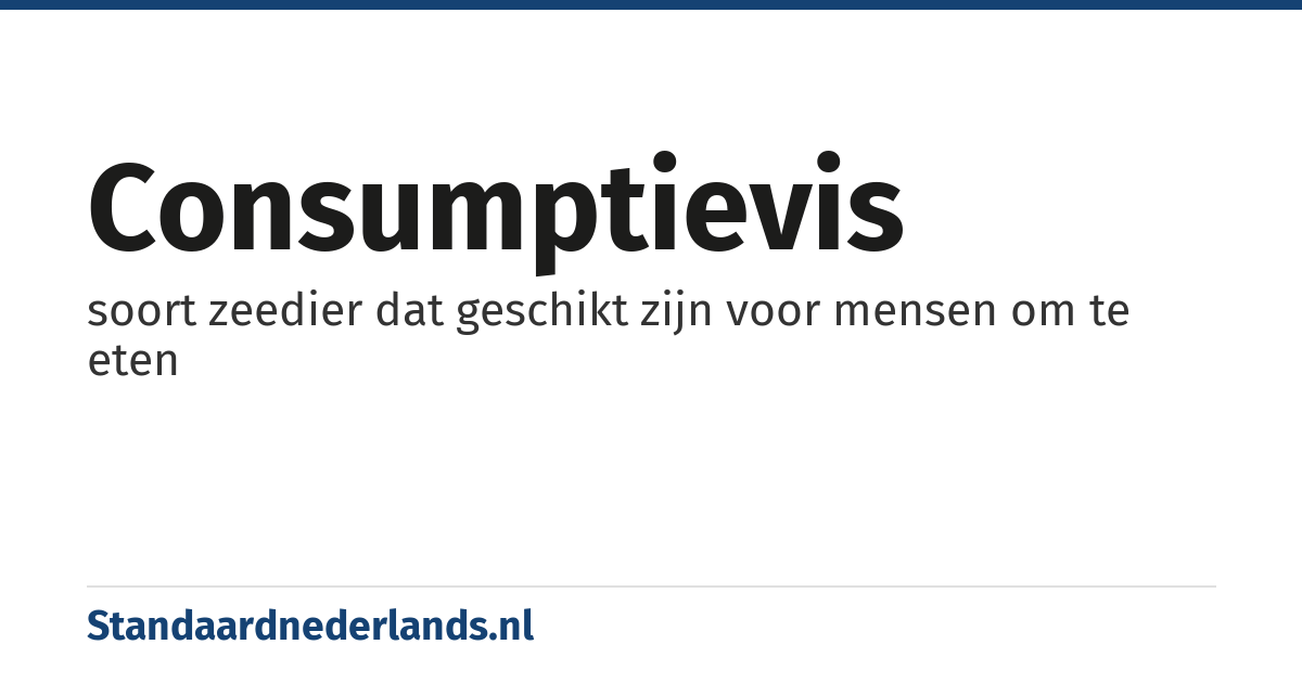 consumptievis: soort zeedier dat geschikt zijn voor mensen om te eten