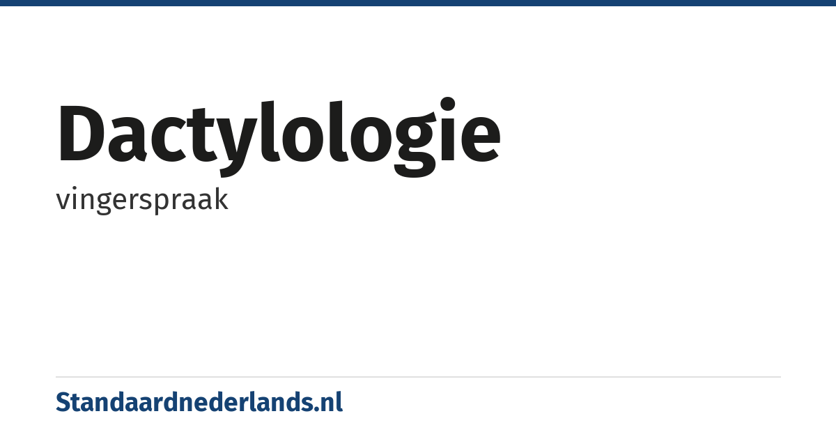 dactylologie: vingerspraak