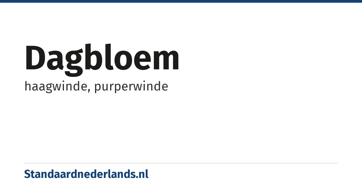 dagbloem: haagwinde, purperwinde