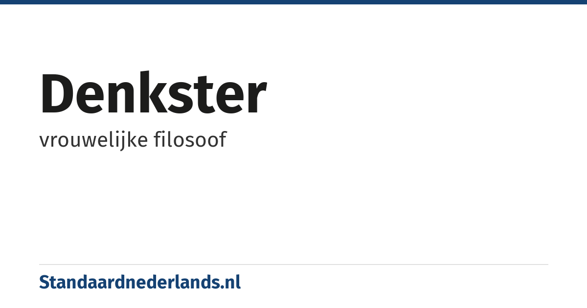 denkster: vrouwelijke filosoof