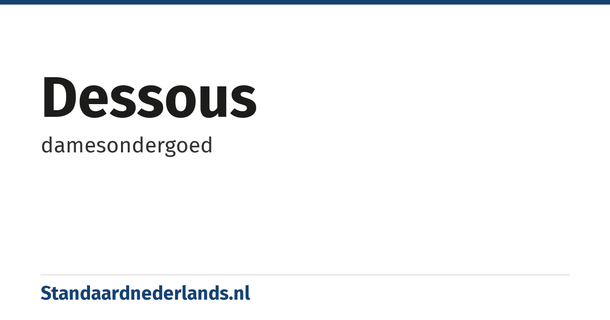 dessous: damesondergoed