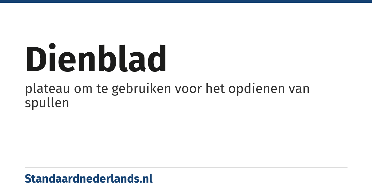 dienblad: plateau om te gebruiken voor het opdienen van spullen