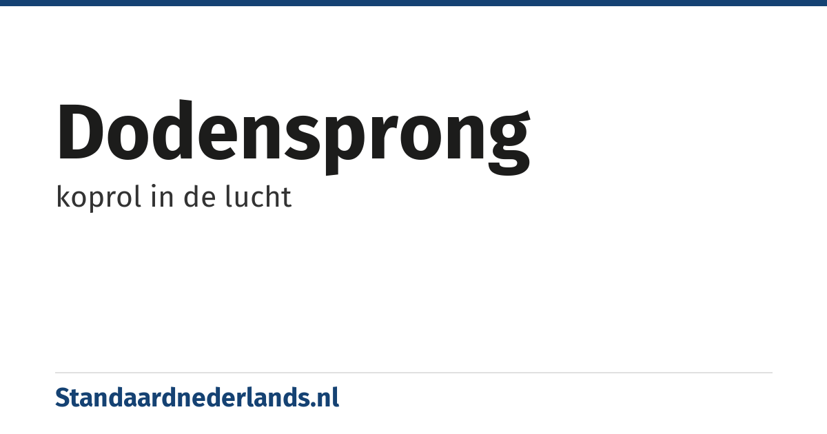 dodensprong: koprol in de lucht