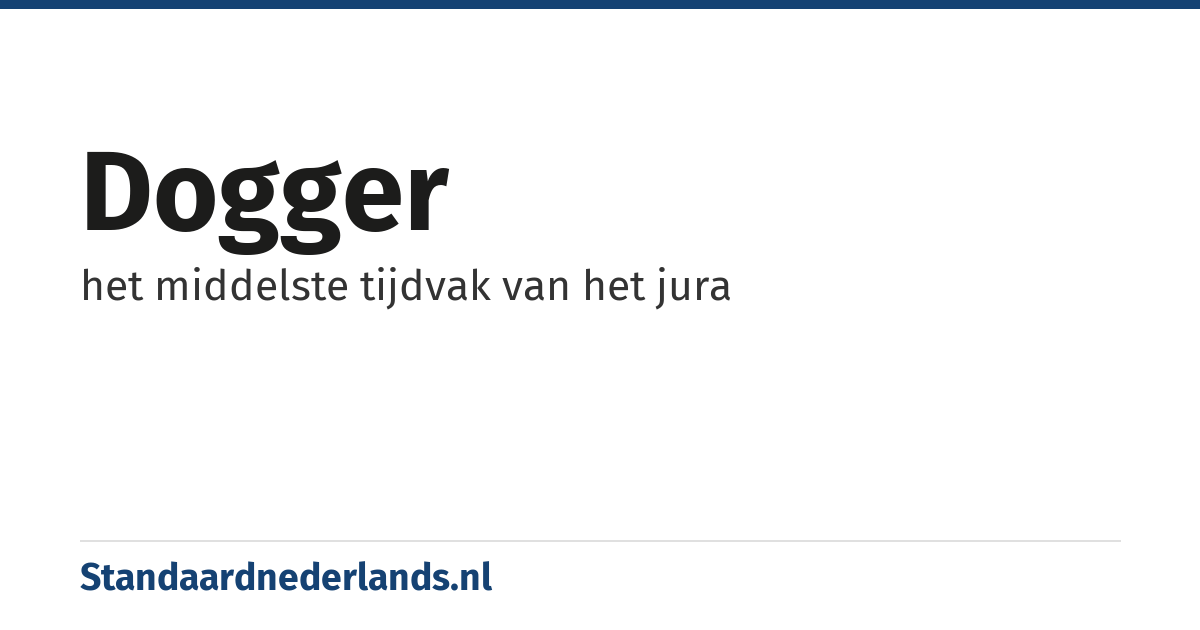 dogger: het middelste tijdvak van het jura